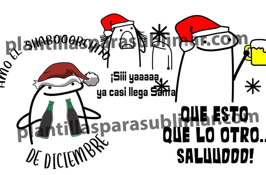 Flork Navide Os Frases Graciosas Editables Plantillas Para Sublimar