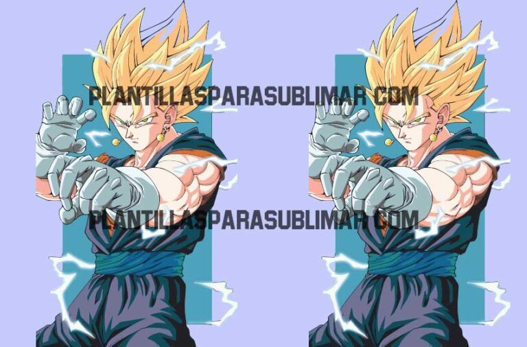 Gogeta Vector Sublimacion DragonBall Plantillas Para Sublimar