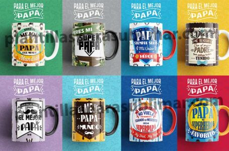 Pack Plantillas El Mejor Padre Tazas Plantillas Para Sublimar