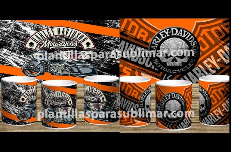 Plantillas Harley Davidson Motos Plantillas Para Sublimar