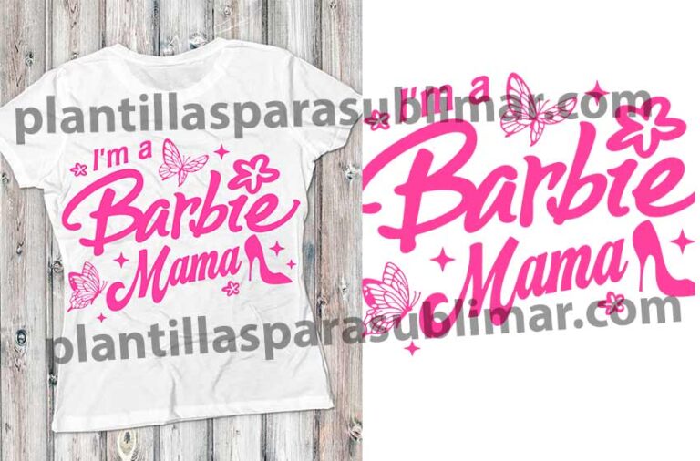 Barbie Mama Vector Corte Sublimacion Plantillas Para Sublimar The