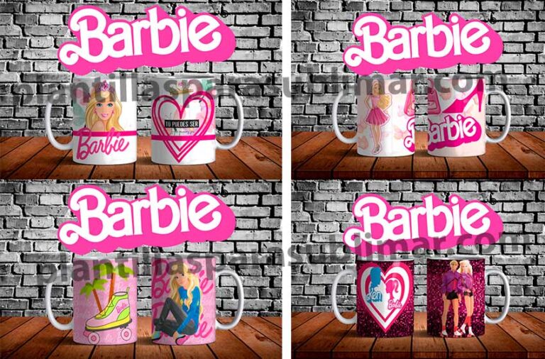 Plantillas Barbie Tazas Plantillas Para Sublimar