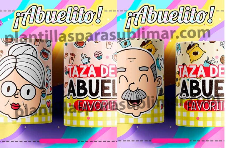 Taza Favorita Plantillas Dia Del Abuelo Plantillas Para Sublimar