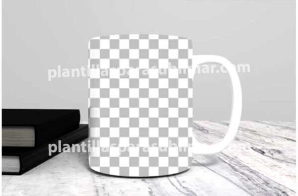 Mockup Una Taza Mug PNG Plantillas Para Sublimar