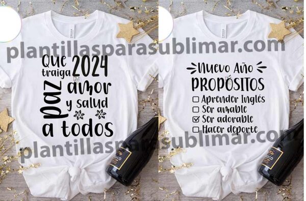 Frases A O Nuevo Sublimacion Corte Vector Plantillas Para Sublimar