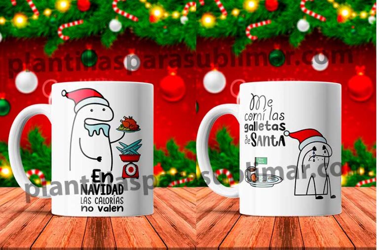 Plantillas Sublimar Tazas Flork Navide Os Plantillas Para Sublimar