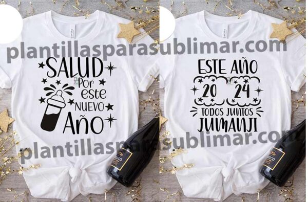 Vectores A O Nuevo Playeras Corte Sublimacion Plantillas Para Sublimar