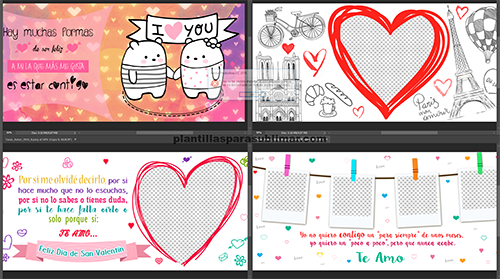  Enamorados, San valentin, Diseños para tazas