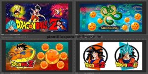 Dragon ball, Plantillas para sublimar tazas