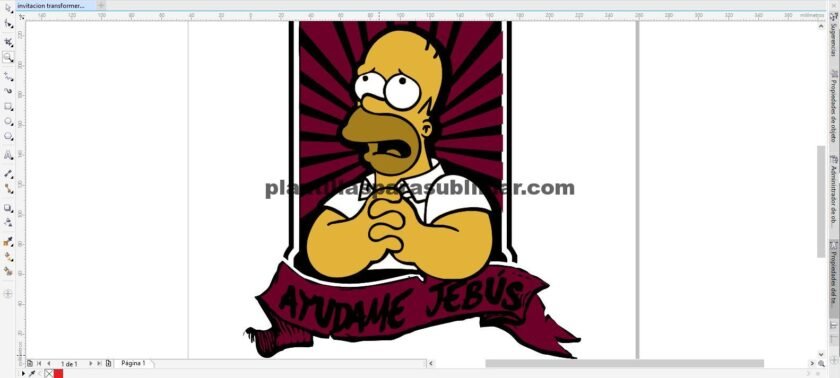 Vector , AYUDAME JEBUS- Homero Simpson