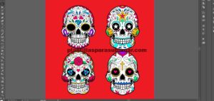 Calaveras vectores, dia de muertos