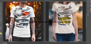 Pack de Torsos- Super Heroes- Playeras – Sublimación