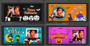 Pack Halloween 5 diseños para tazas