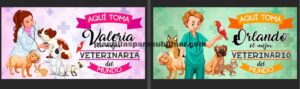 Aqui toma Veterinario Editable- Sublimación para tazas