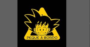 Peque a bordo, Goku – Stikers,Corte de vinil, serigrafia, sublimacion