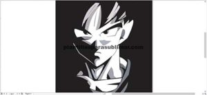 Goku vector , Sublimación serigrafia