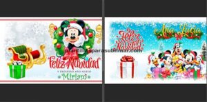 Navidad con mickey Sublimación tazas