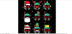 STARS WARS NAVIDAD- Vector, sublimacion, corte de vinil