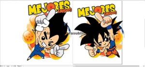 Mejores amigos, goku,vegeta, DragonBall, Sublimación
