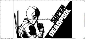 Dead Pool, Sublimación, Corte de vinil, serigrafia