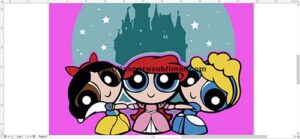 Chicas super poderosas princesas disney- Vector