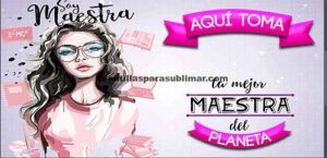 Aquí toma la mejor maestra- Sublimación tazas
