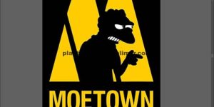 MOE – Los simpson, Corte de vinil, serigrafia, sublimación