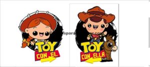 Mejores amigos, Woody,Jessi, Toy Story, Sublimación