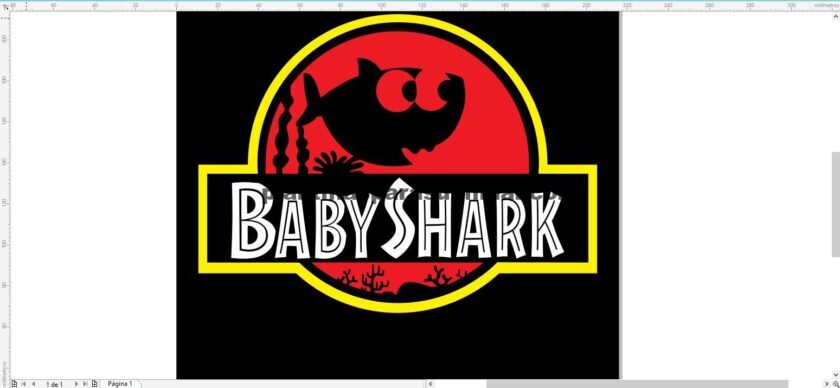 BABY SHARK , Sublimación, Serigrafica, corte de vinil