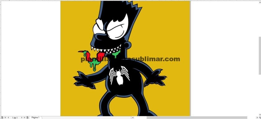 Los simpson Bart Venom- Vector