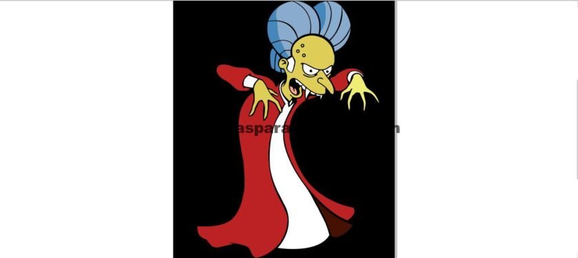 Los simpson, mr berns dracula - Vector