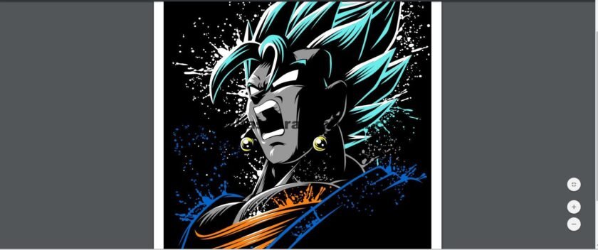 Vegito- Dragon Ball- Sublimación, Corte de vinyl