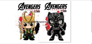 Vengadores – AVENGERS ENDGAME , Pantera Negra Loki  sublimación