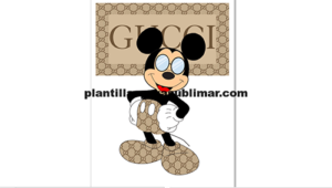 Mickey Mouse Gucci Vector sublimación