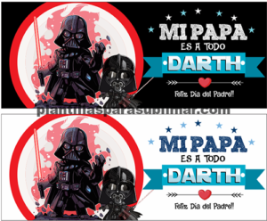 Mi papá es a todo DARTH, Sublimación tazas.