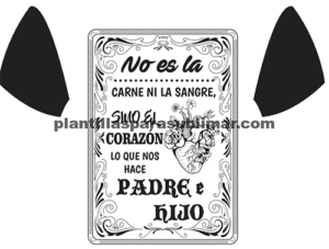 No es la carne ni la sangre, sublimación,corte,serigrafía