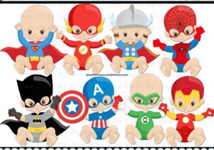 Baby Super Heroes Avengers, Corte de vinil