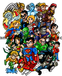 SUPER HEROES DC, VECTOR