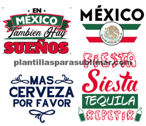 Vectores México, Amor a la mexicana, sublimación, corte