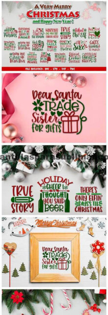Especial paquete de ,corte, Navidad, múltiples proyectos