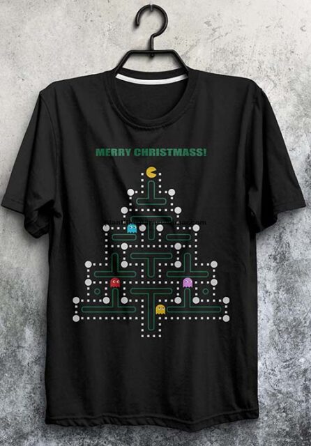  Pacman, árbol de navidad, vector