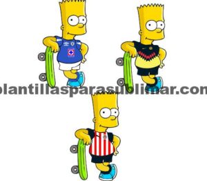 Bart, los simpson, chivas, américa, cruz azul