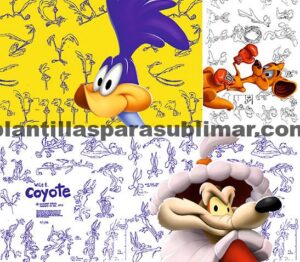 LONNEYTOONS, Correcaminos, coyote, hippety