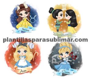 Princesas, Disney, Signos del zodiaco