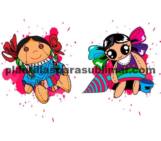 muñecas de tela mexicanas