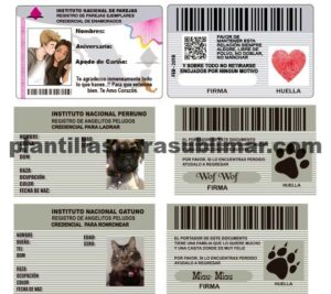Credencia,IFE, INE, MASCOTAS, PAREJAS