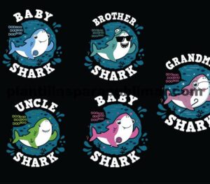 baby shark, familia