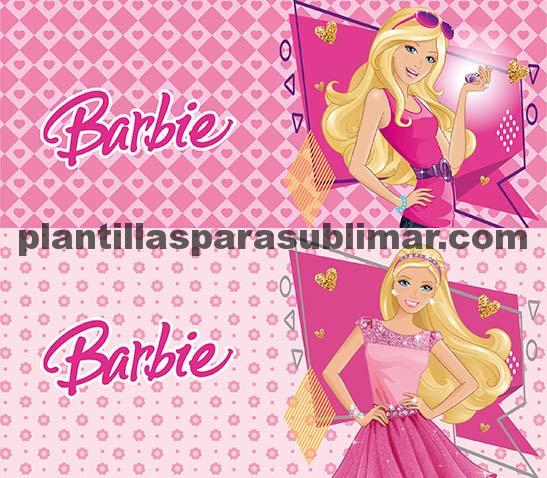 Barbie Plantillas Sublimación