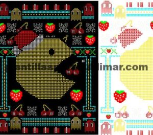 Sueter Feo PacMan Vector Navidad