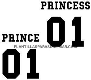 Prince Princess Corte Sublimacion